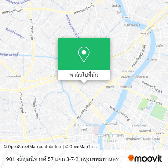 901 จรัญสนิทวงศ์ 57 แยก 3-7-2 แผนที่