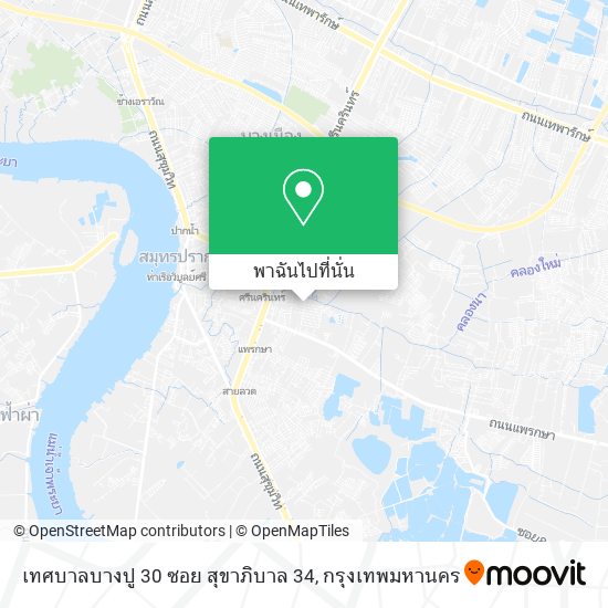 เทศบาลบางปู 30 ซอย สุขาภิบาล 34 แผนที่