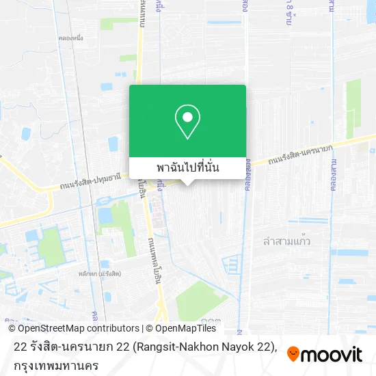 22 รังสิต-นครนายก 22 (Rangsit-Nakhon Nayok 22) แผนที่