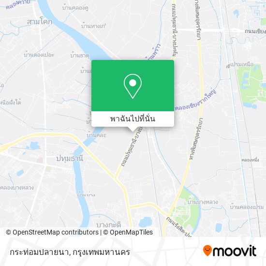 กระท่อมปลายนา แผนที่