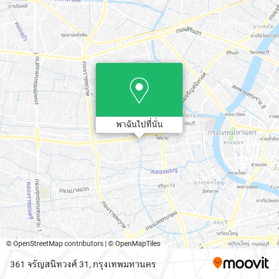 361 จรัญสนิทวงศ์ 31 แผนที่