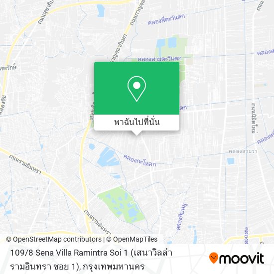109 / 8 Sena Villa Ramintra Soi 1 (เสนาวิลล่า รามอินทรา ซอย 1) แผนที่