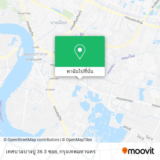 เทศบาลบางปู 36 3 ซอย แผนที่