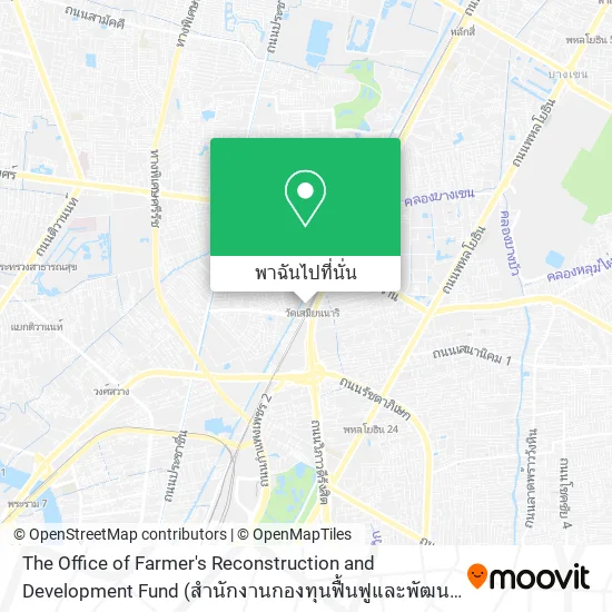 The Office of Farmer's Reconstruction and Development Fund (สำนักงานกองทุนฟื้นฟูและพัฒนาเกษตรกร) แผนที่