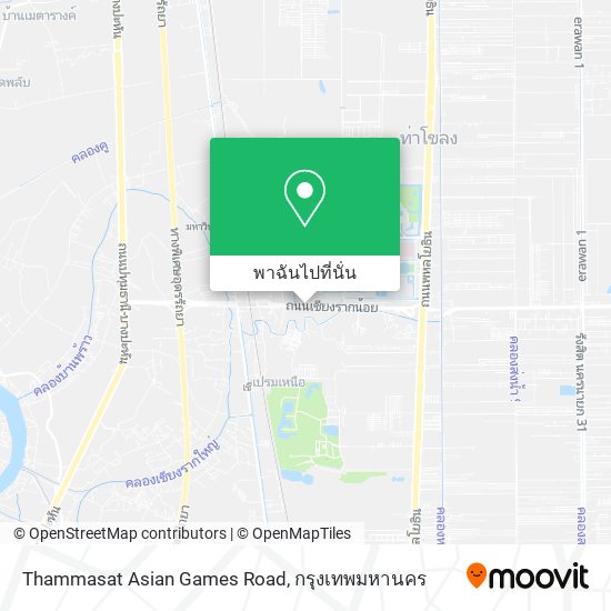 Thammasat Asian Games Road แผนที่