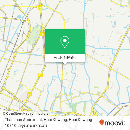 Thananan Apartment, Huai Khwang, Huai Khwang 10310 แผนที่