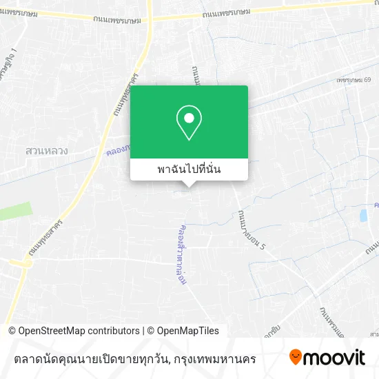 ตลาดนัดคุณนายเปิดขายทุกวัน แผนที่
