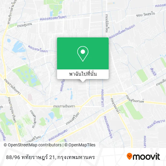 88/96 หทัยราษฎร์ 21 แผนที่