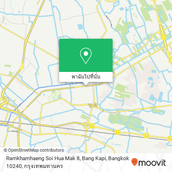 Ramkhamhaeng Soi Hua Mak 8, Bang Kapi, Bangkok 10240 แผนที่