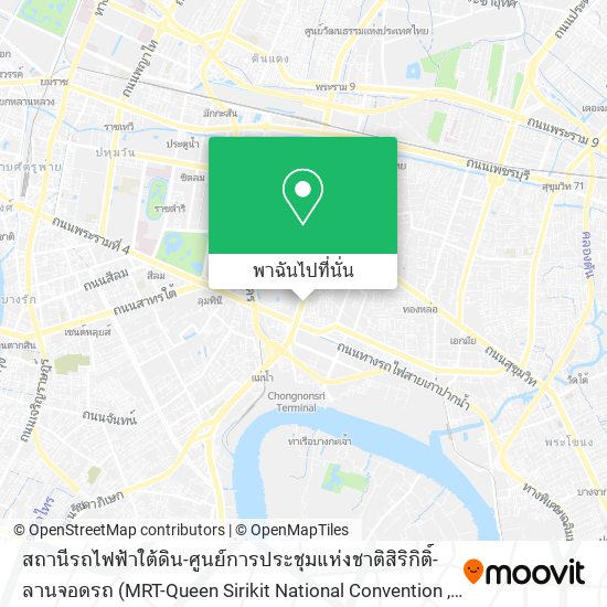 สถานีรถไฟฟ้าใต้ดิน-ศูนย์การประชุมแห่งชาติสิริกิติ์-ลานจอดรถ แผนที่