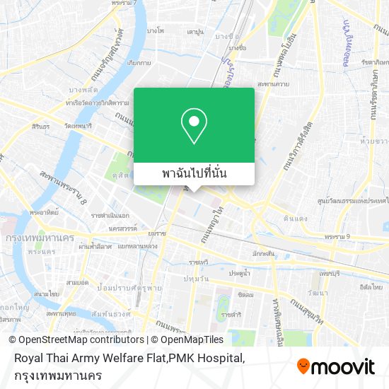 Royal Thai Army Welfare Flat,PMK  Hospital แผนที่