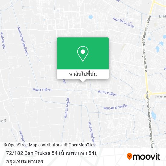 72 / 182 Ban Pruksa 54 (บ้านพฤกษา 54) แผนที่