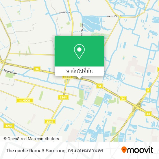 The cache Rama3 Samrong แผนที่