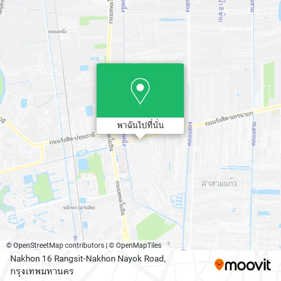 Nakhon 16 Rangsit-Nakhon Nayok Road แผนที่