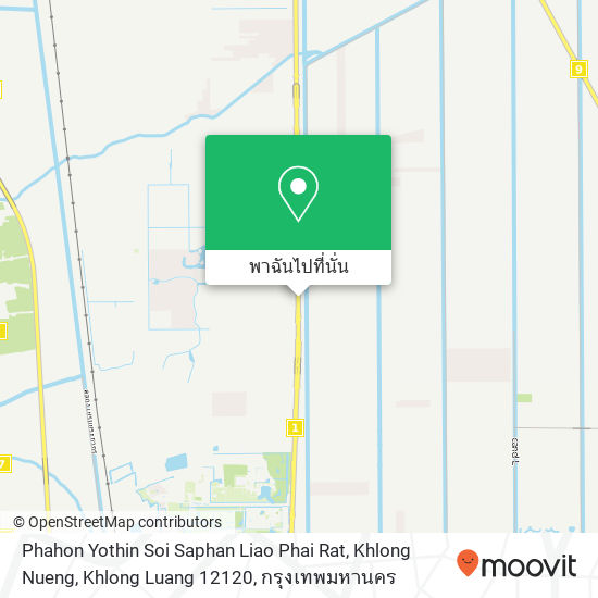 Phahon Yothin Soi Saphan Liao Phai Rat, Khlong Nueng, Khlong Luang 12120 แผนที่