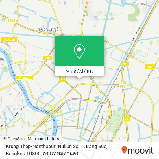Krung Thep-Nonthaburi Nukun Soi 4, Bang Sue, Bangkok 10800 แผนที่