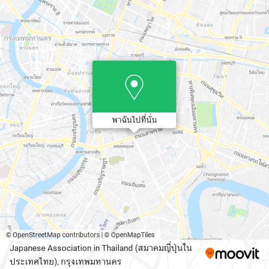 Japanese Association in Thailand (สมาคมญี่ปุ่นในประเทศไทย) แผนที่