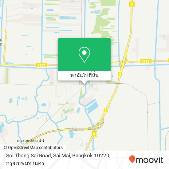 Soi Thong Sai Road, Sai Mai, Bangkok 10220 แผนที่