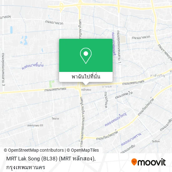 MRT Lak Song (BL38) (MRT หลักสอง) แผนที่