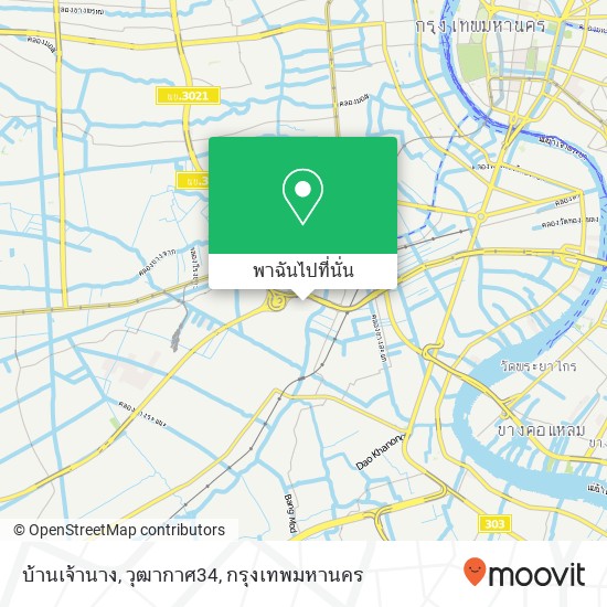 บ้านเจ้านาง, วุฒากาศ34 แผนที่