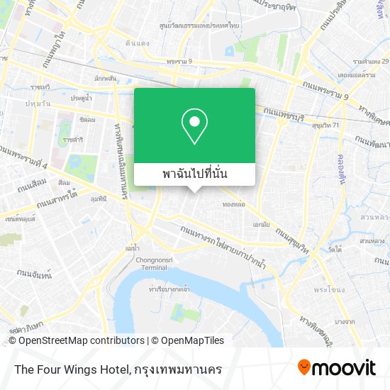 The Four Wings Hotel แผนที่