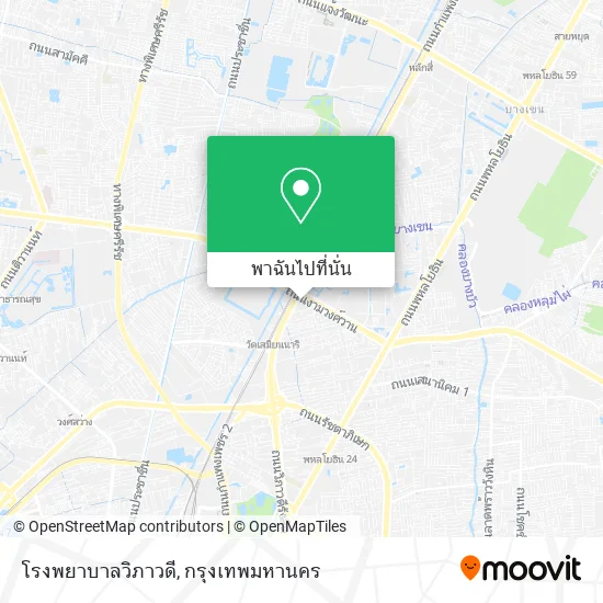 โรงพยาบาลวิภาวดี แผนที่