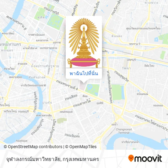 จุฬาลงกรณ์มหาวิทยาลัย แผนที่
