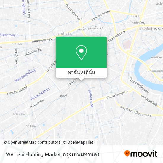 WAT Sai Floating Market แผนที่