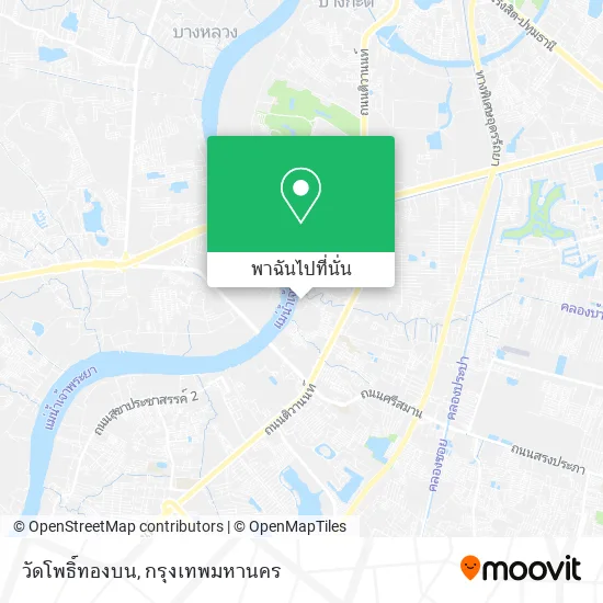 วัดโพธิ์ทองบน แผนที่