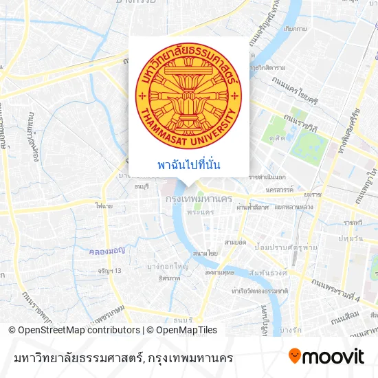 มหาวิทยาลัยธรรมศาสตร์ แผนที่