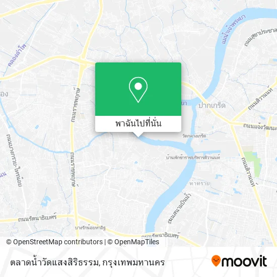 ตลาดน้ำวัดแสงสิริธรรม แผนที่