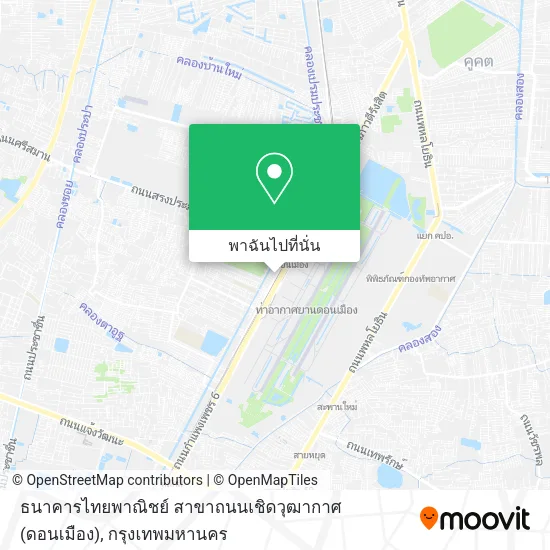 ธนาคารไทยพาณิชย์ สาขาถนนเชิดวุฒากาศ (ดอนเมือง) แผนที่