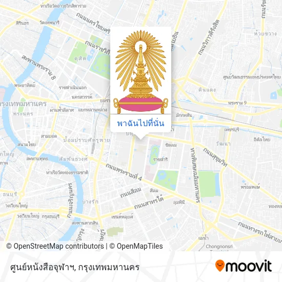 ศูนย์หนังสือจุฬาฯ แผนที่