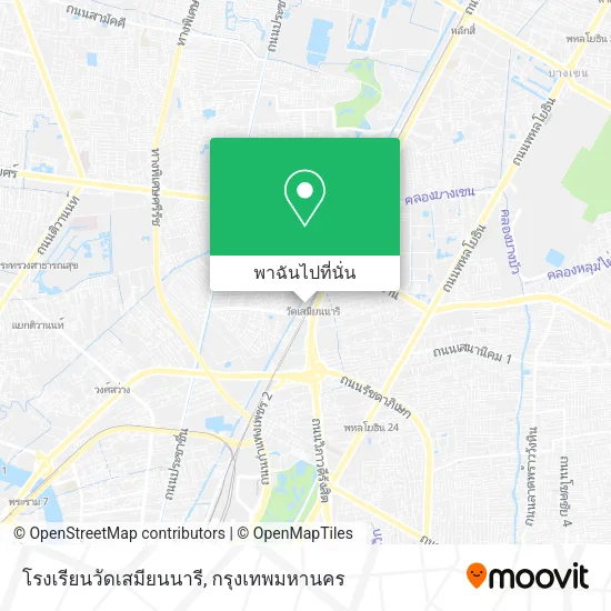 โรงเรียนวัดเสมียนนารี แผนที่