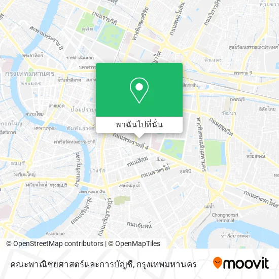 คณะพาณิชยศาสตร์และการบัญชี แผนที่