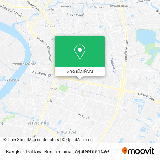 Bangkok Pattaya Bus Terminal แผนที่