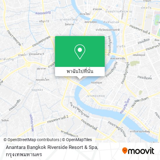Anantara Bangkok Riverside Resort & Spa แผนที่