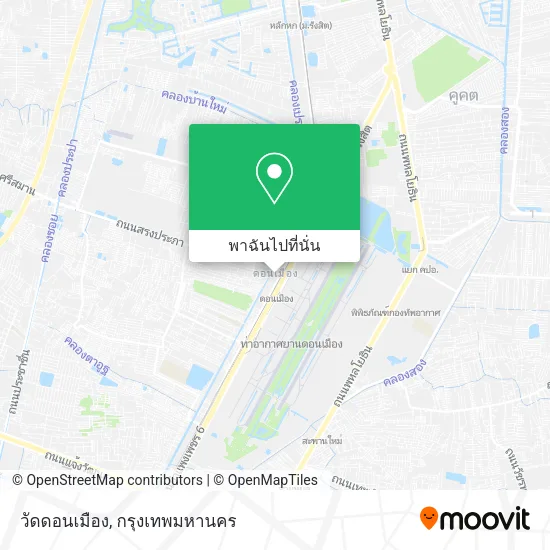 วัดดอนเมือง แผนที่