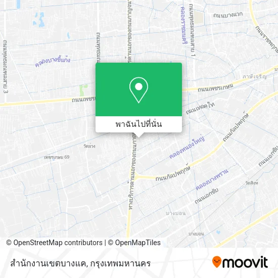 สำนักงานเขตบางแค แผนที่