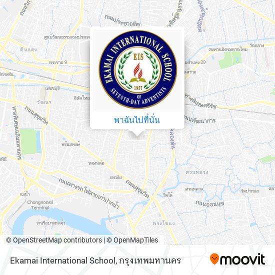 Ekamai International School แผนที่