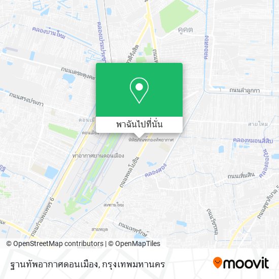 ฐานทัพอากาศดอนเมือง แผนที่