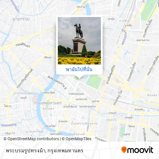 พระบรมรูปทรงม้า แผนที่