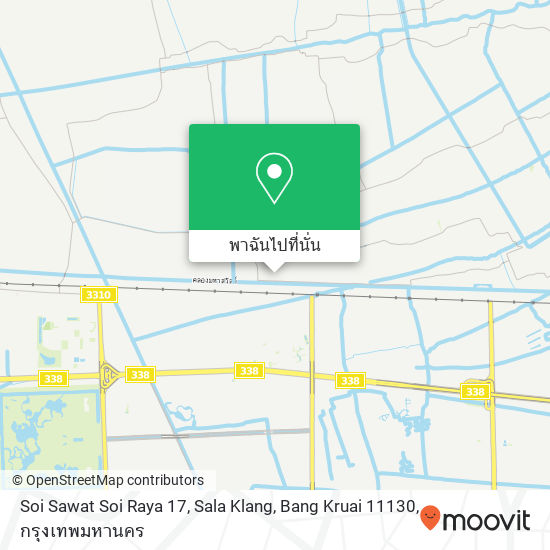 Soi Sawat Soi Raya 17, Sala Klang, Bang Kruai 11130 แผนที่