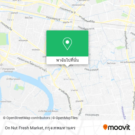 On Nut Fresh Market แผนที่