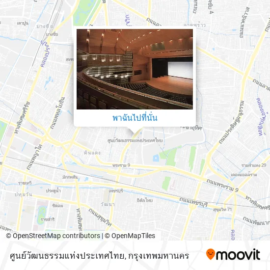 ศูนย์วัฒนธรรมแห่งประเทศไทย แผนที่