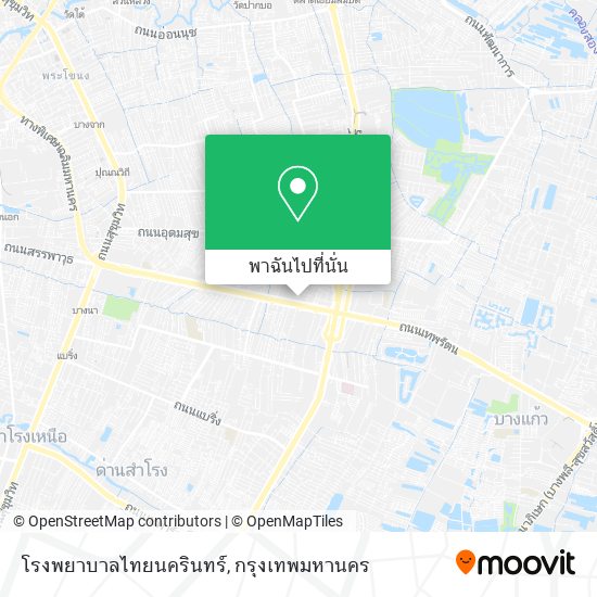 โรงพยาบาลไทยนครินทร์ แผนที่