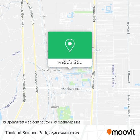 Thailand Science Park แผนที่