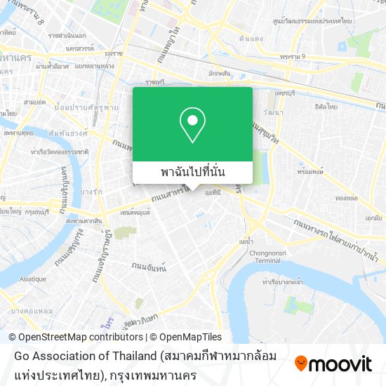 Go Association of Thailand (สมาคมกีฬาหมากล้อมแห่งประเทศไทย) แผนที่