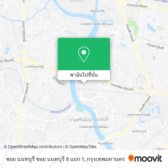 ซอย นนทบุรี ซอย นนทบุรี 8 แยก 1 แผนที่