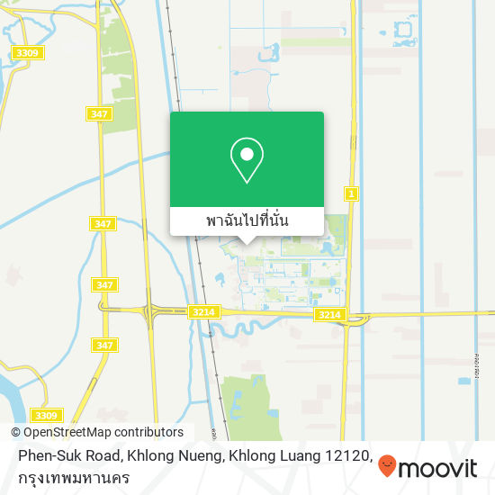 Phen-Suk Road, Khlong Nueng, Khlong Luang 12120 แผนที่